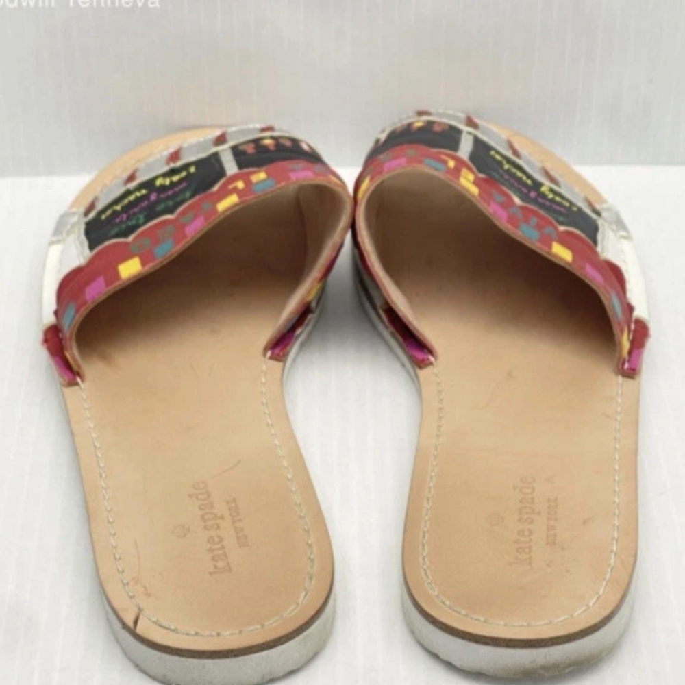 Kate Spade New York VIVA EL TACO TRUCK  Slides EUC size 8 RARE! - Picture 3 of 9